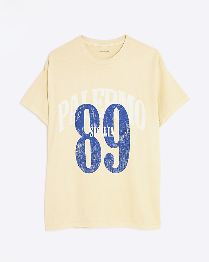 Yellow Short Sleeve Palermo 89 T-shirt