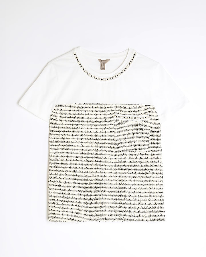 White Boucle Boutique T-Shirt