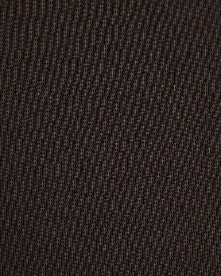 RI Studio Brown Shoulder Pad Bodysuit
