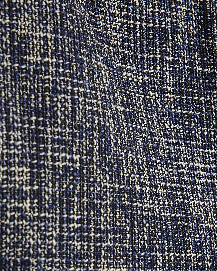 Navy Boucle Micro shorts