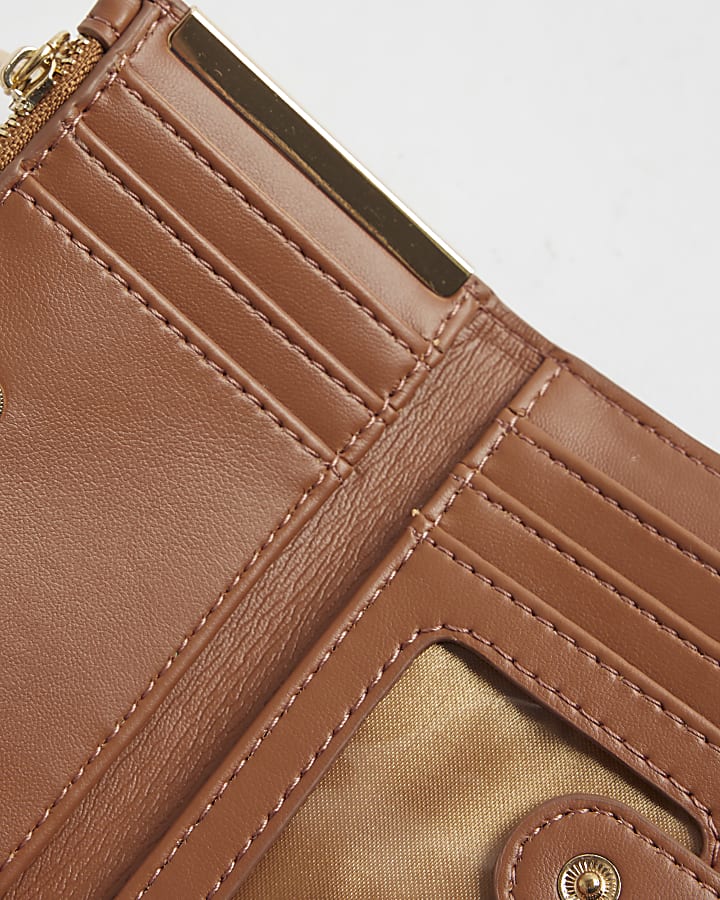 Brown RI Monogram Heatseal Mini Purse