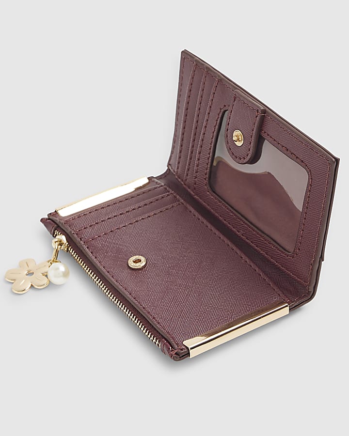 Red Boucle Charm Mini Purse