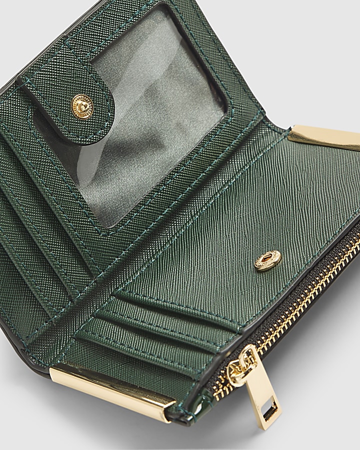 Green Embossed Snaffle Mini Purse
