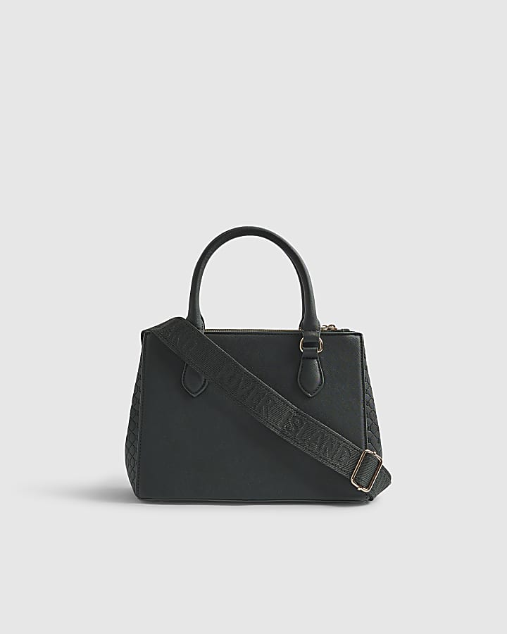 Green RI Monogram Tote Bag