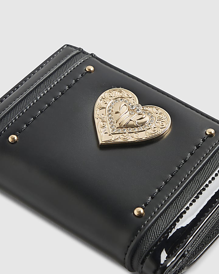Black Heart Detail Purse