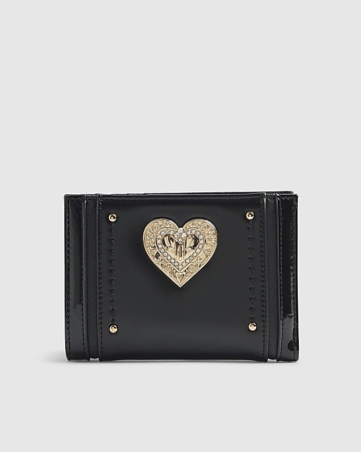 Black Heart Detail Purse
