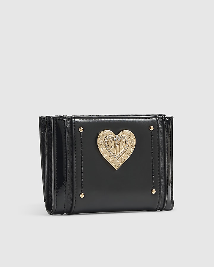 Black Heart Detail Purse