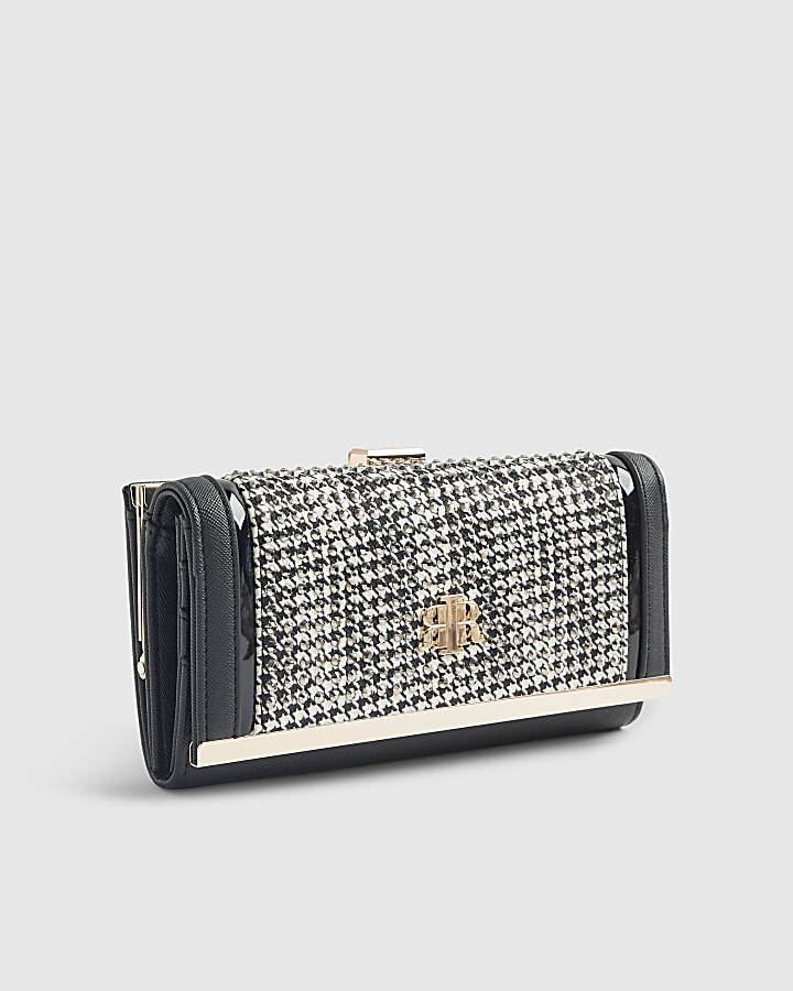 Black Dogtooth Heatseal Purse