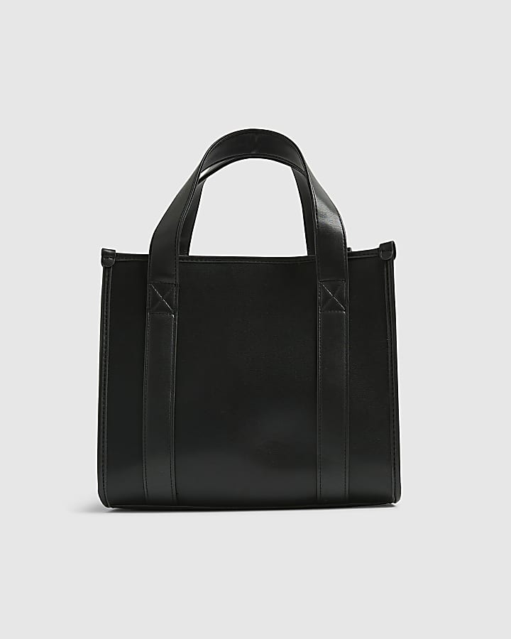 Black Embroidered Tote bag