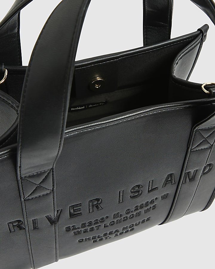 Black Embroidered Tote bag