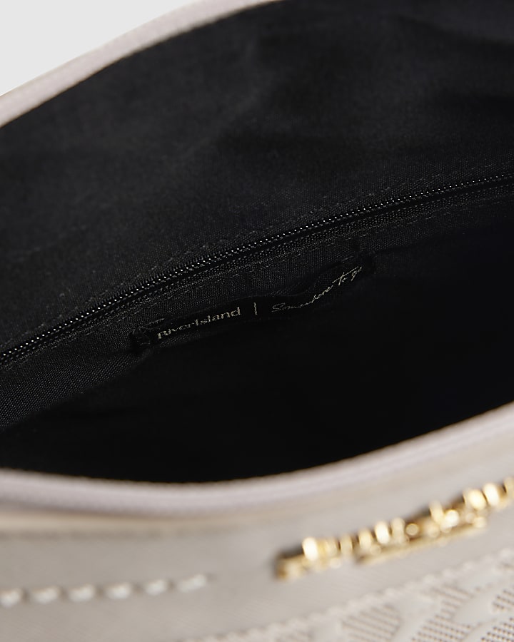 Cream Monogram Messenger Bag