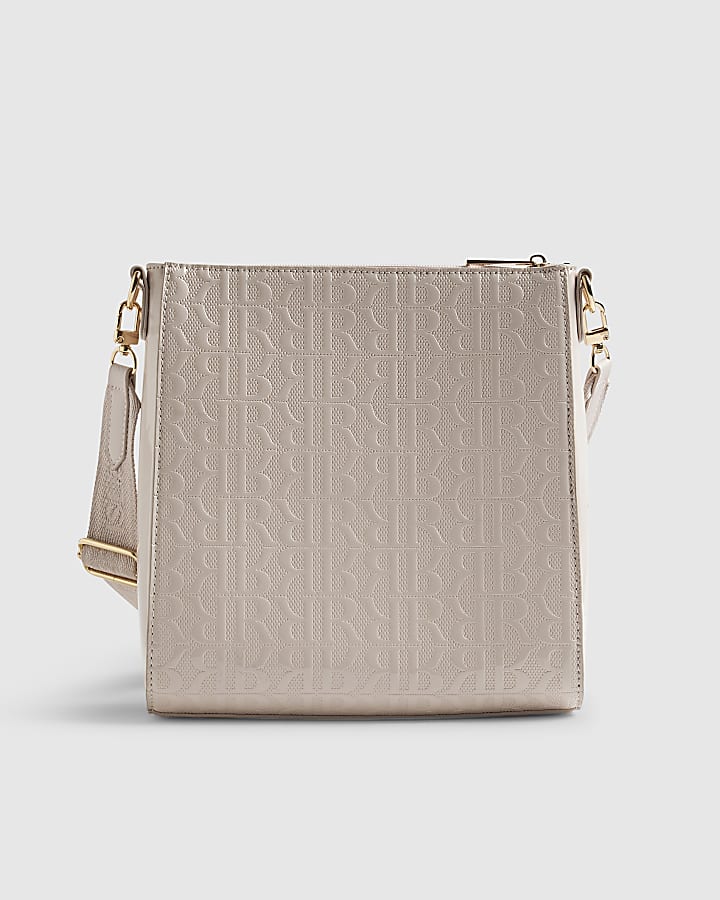 Cream Monogram Messenger Bag