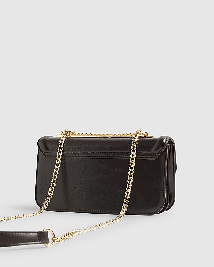 Brown Snaffle Tassel Shoulder Bag