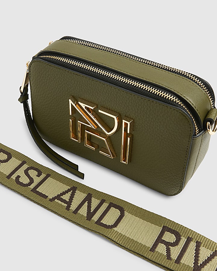 Khaki RI Cross Body Bag