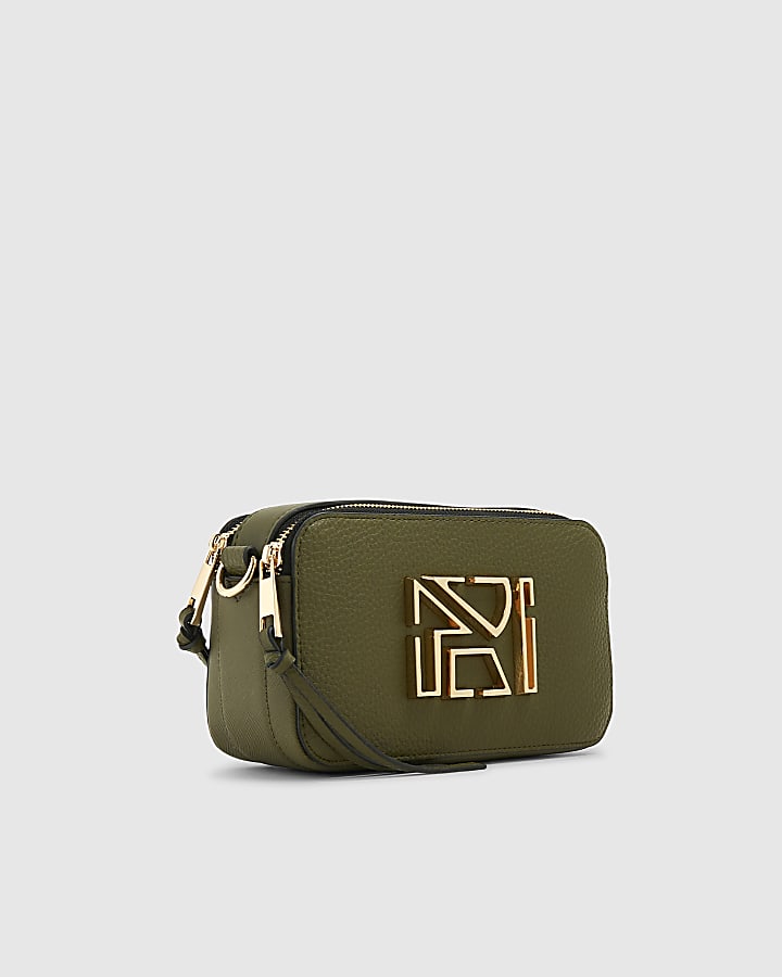 Khaki RI Cross Body Bag