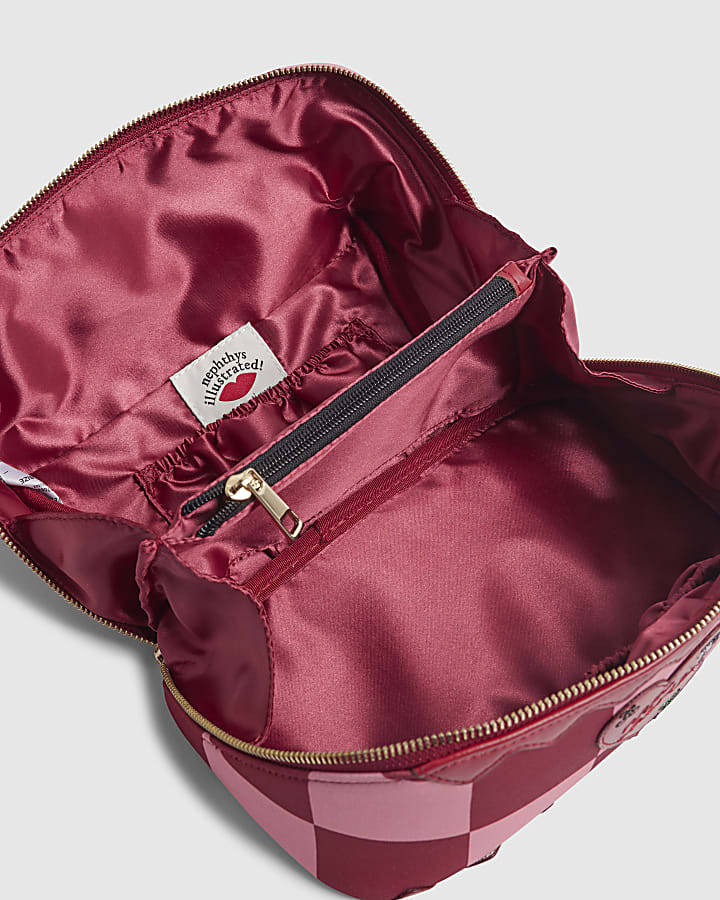 Nephthys Red Heart Make Up Bag