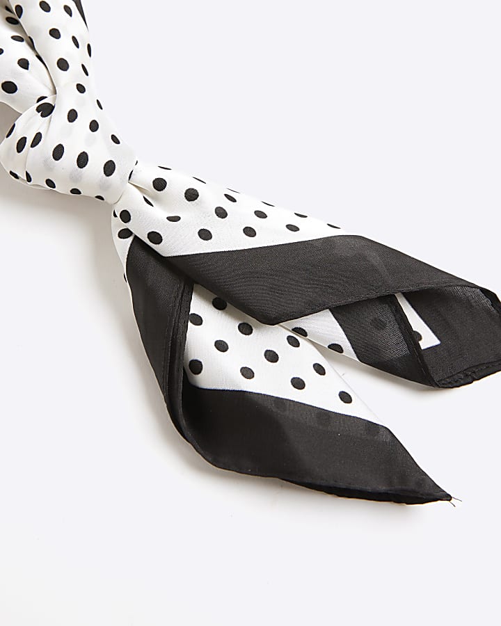 White Polka Dot Tie