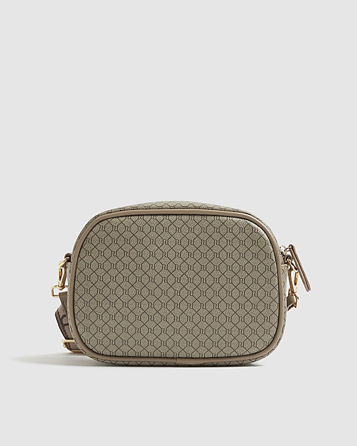 Beige Monogram Cross Body bag