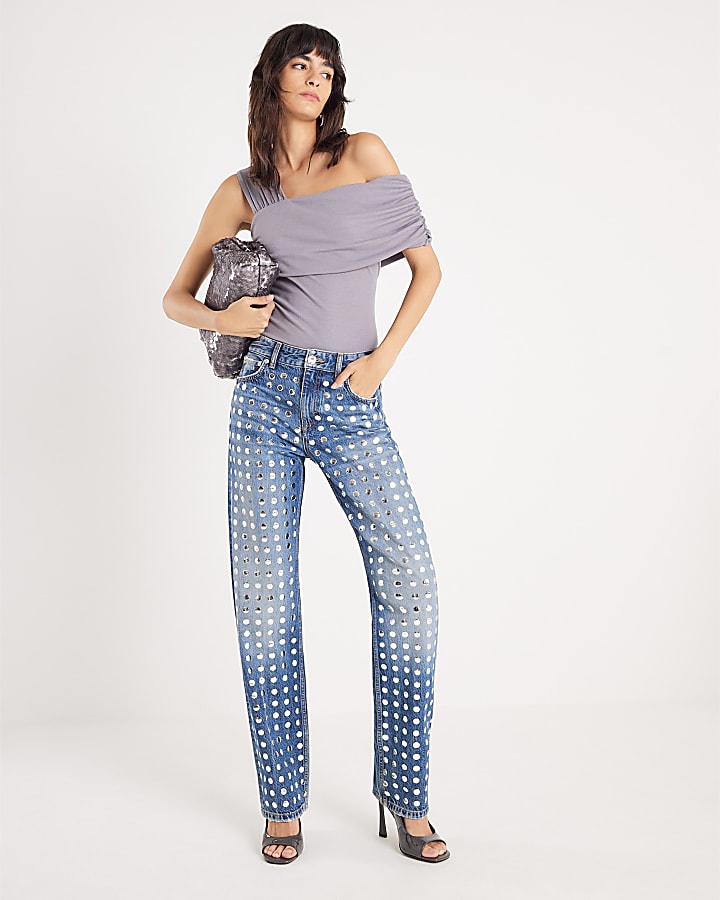 Grey Sleeveless Asymmetric Drape Top
