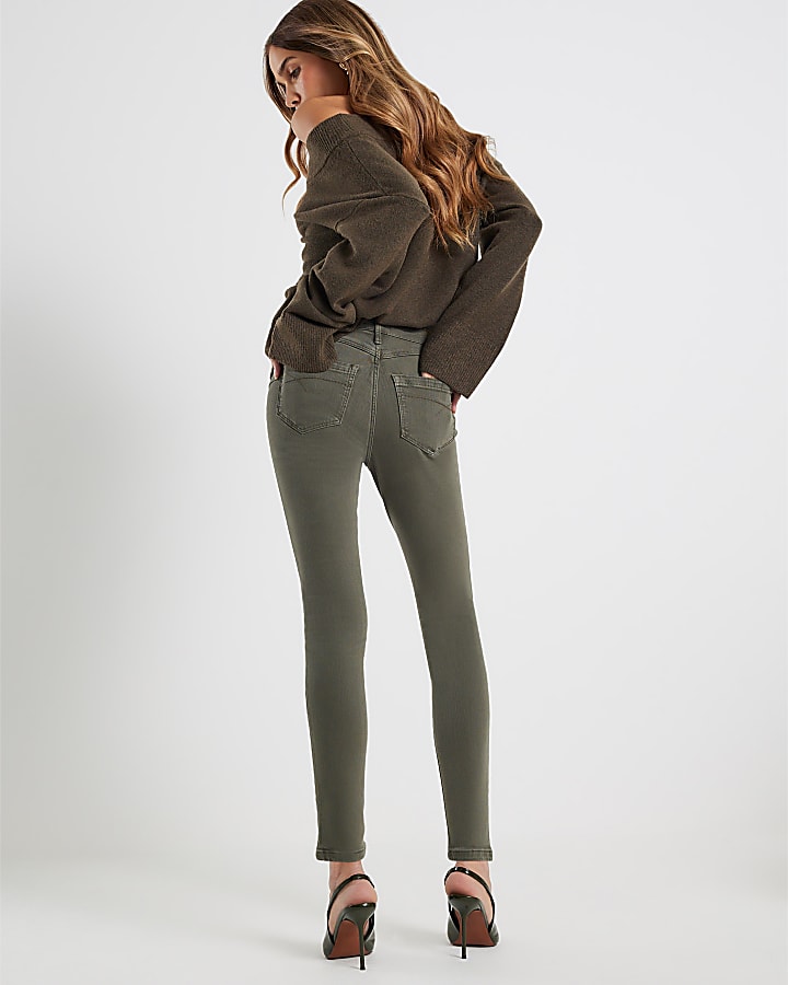 Khaki Molly Skinny Jeans