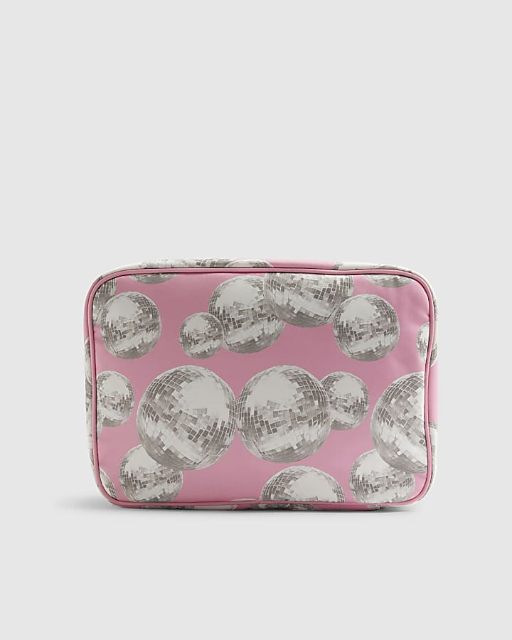 Pink Disco Ball Toiletries Bag