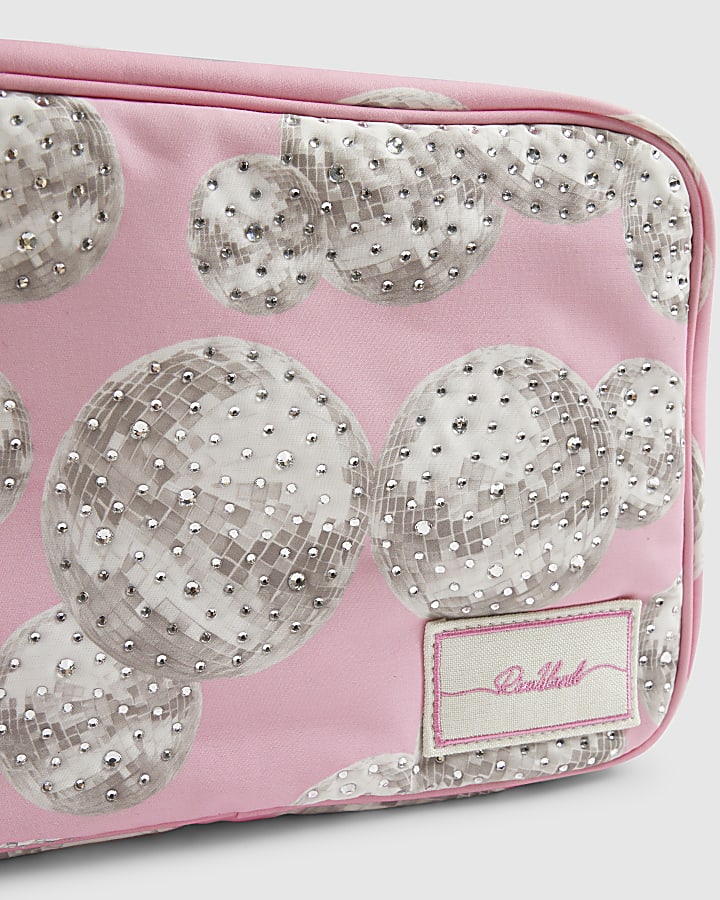 Pink Disco Ball Toiletries Bag