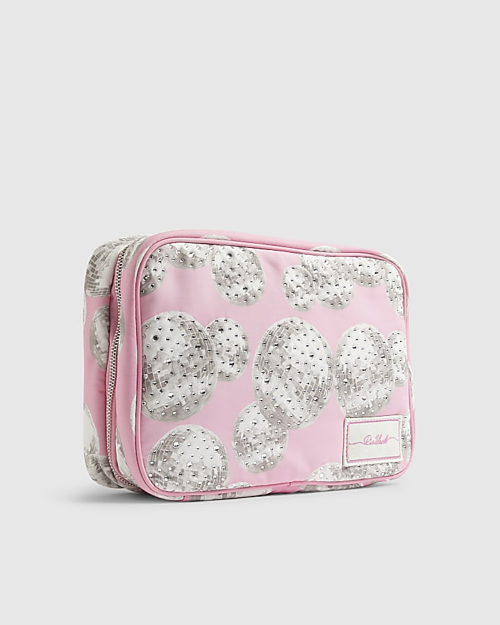 Pink Disco Ball Toiletries Bag