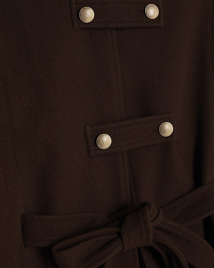 Brown Belted Cape
