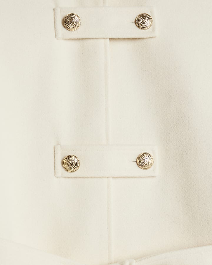 Cream Belted Cape