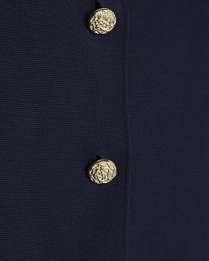 Navy Knitted waistcoat