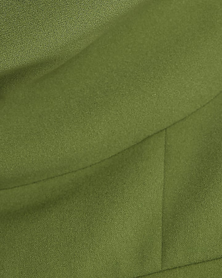 Green Cowl neck Corset Top