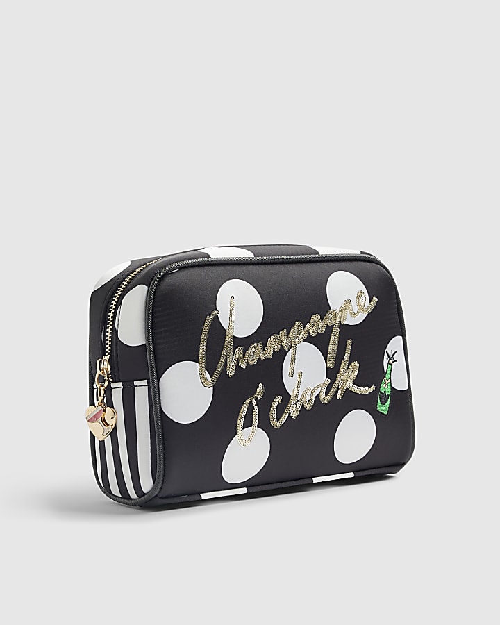 Nephthys Black Champagne O'clock Makeup Bag
