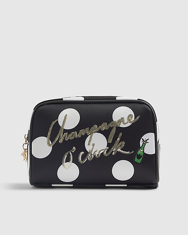 Nephthys Black Champagne O'clock Makeup Bag