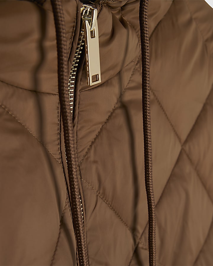 Brown Puffer Cape