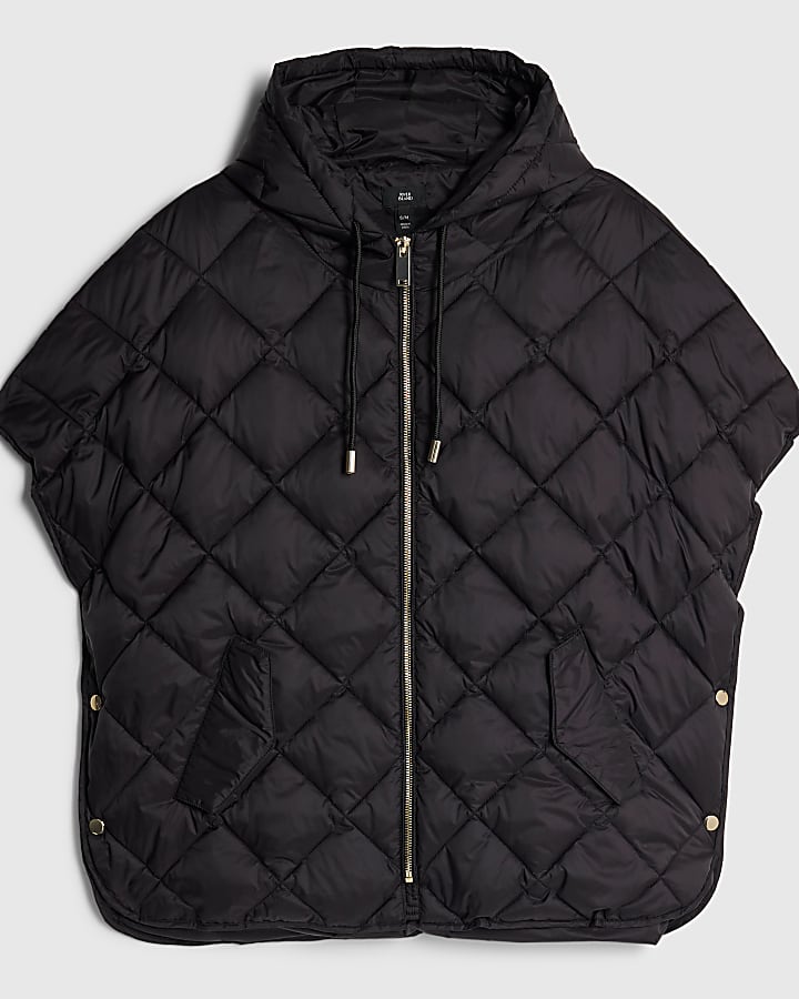 Black Puffer Cape