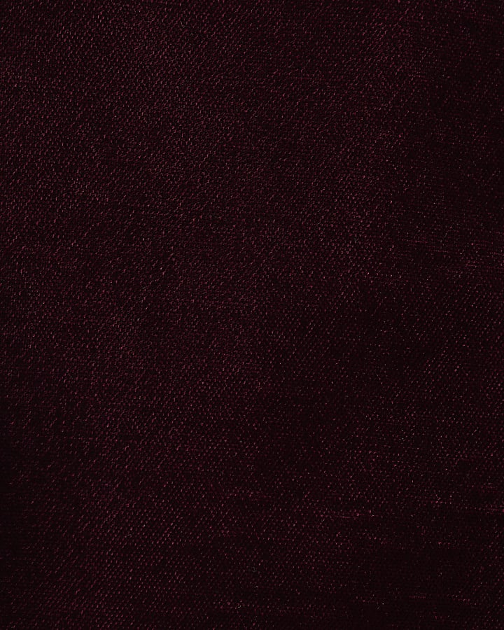 Red Velvet Frill Trim Shorts