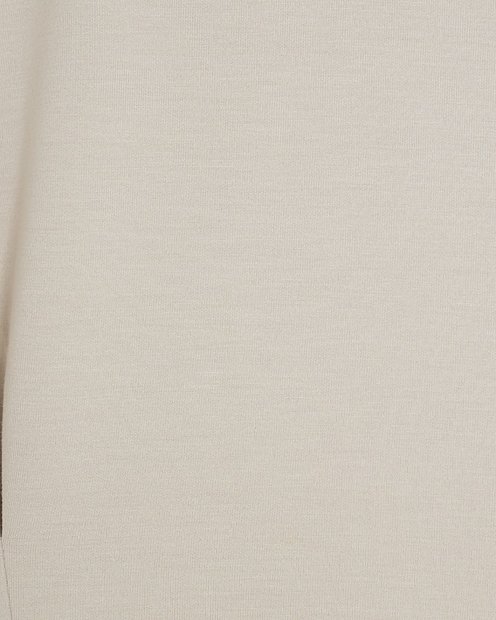 Cream Long Sleeve Batwing Sweatshirt