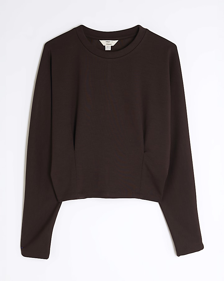 Brown Premium Batwing sleeve Sweatshirt