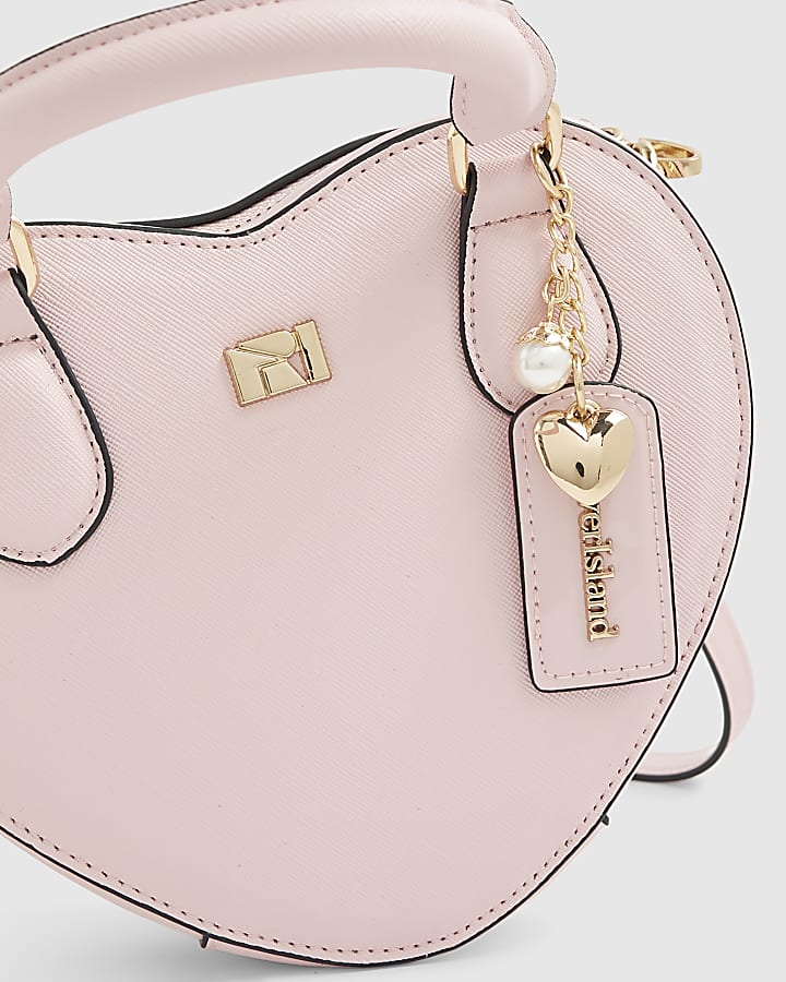 Pink Heart Cross Body Bag