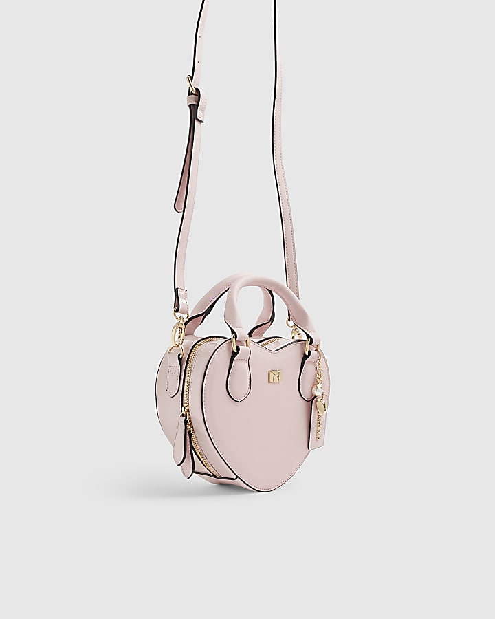Pink Heart Cross Body Bag