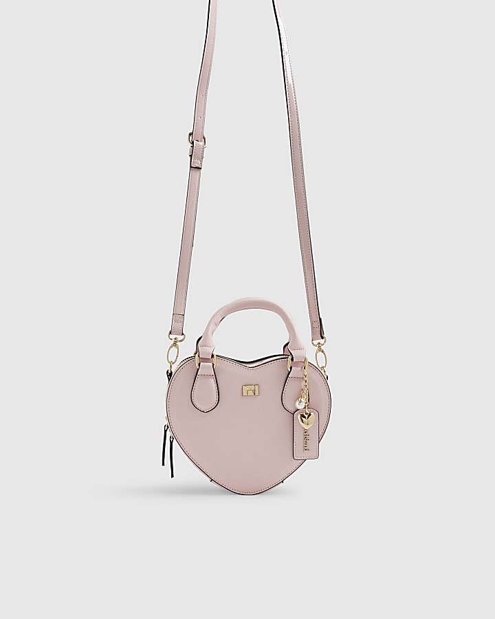 Pink Heart Cross Body Bag