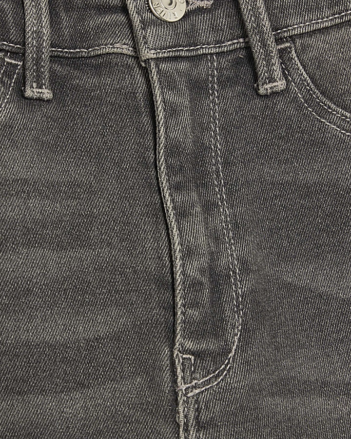 Grey Mid Rise Sculpt Skinny Jeans