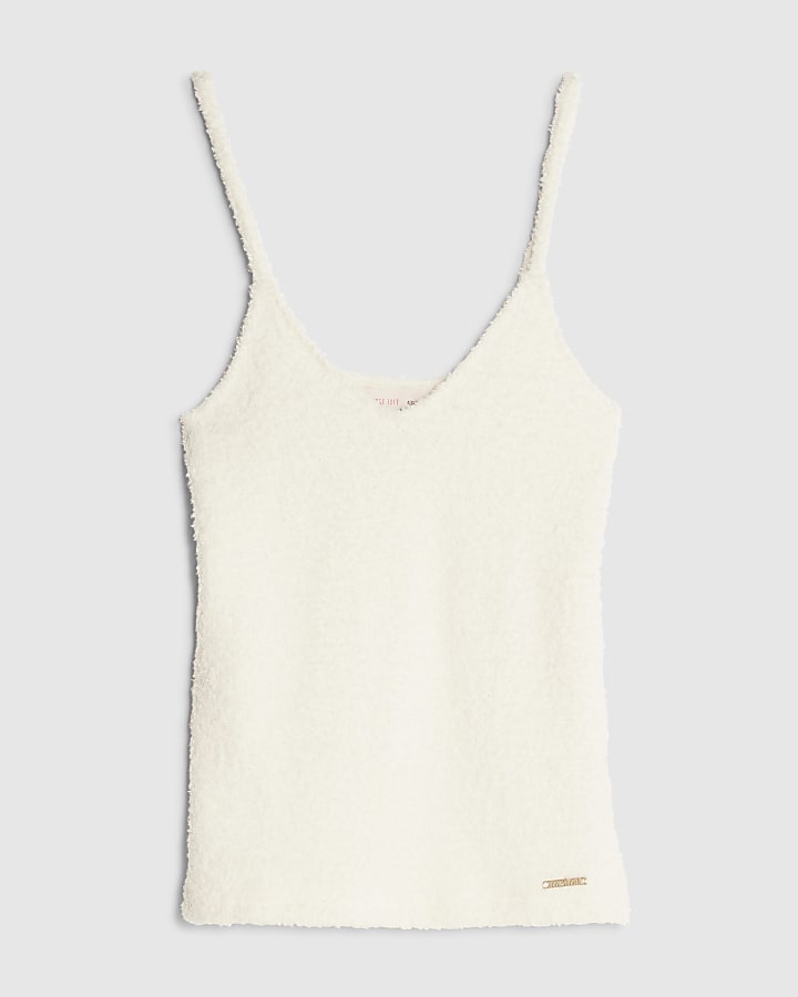 Cream Fluffy Cami Top