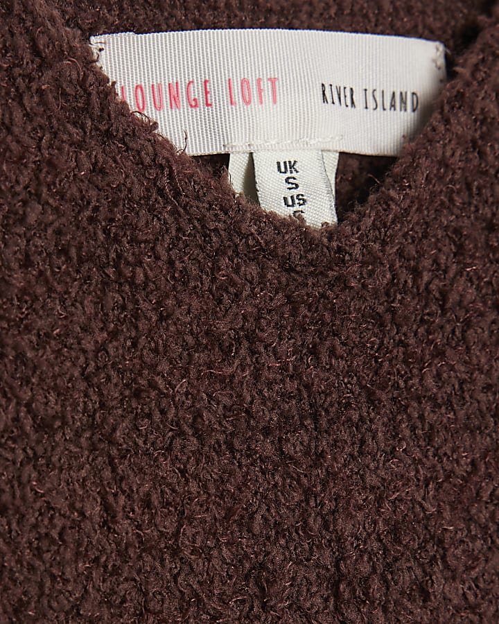 Brown Fluffy Cami Top