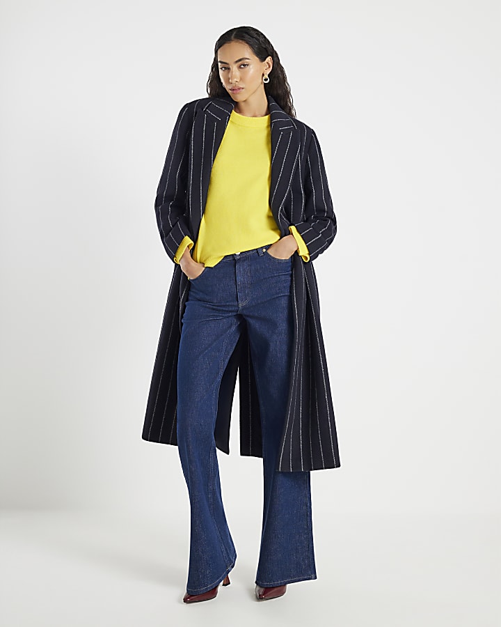 Yellow Knitted Crew Neck Jumper
