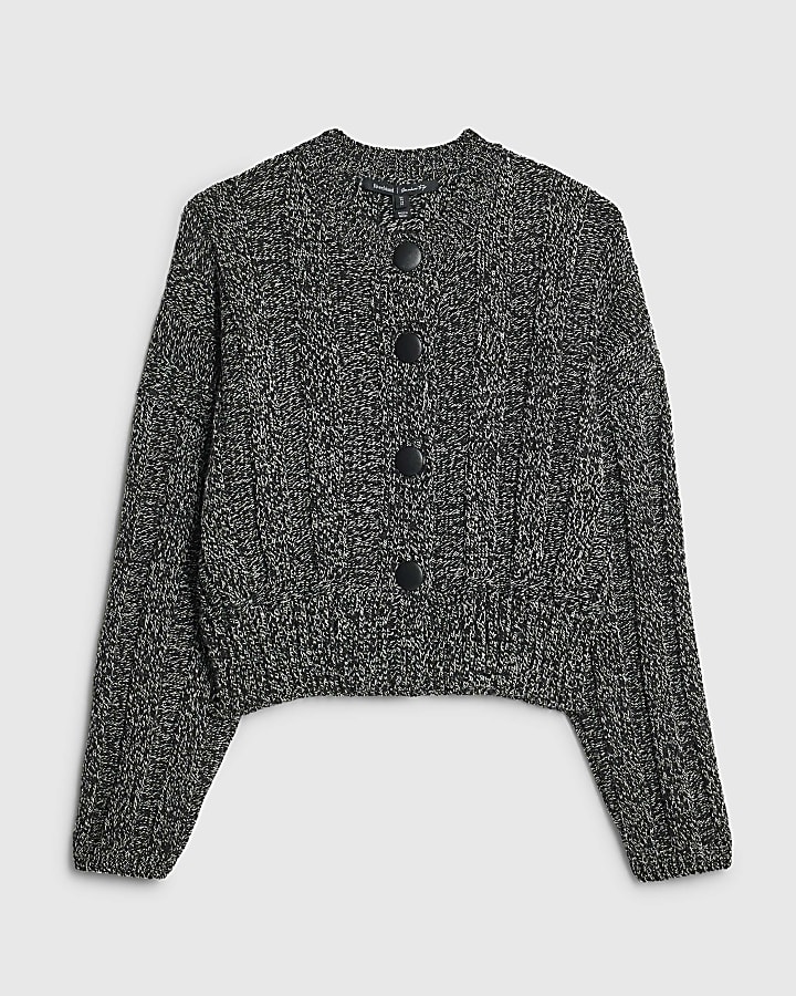 Black Knitted Cardigan