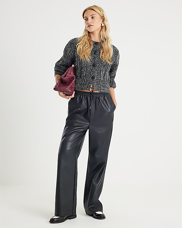 Black Knitted Cardigan