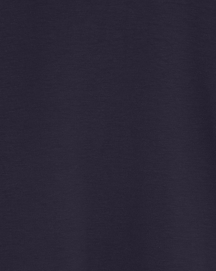 Navy Premium Short Sleeve Boxy T-shirt
