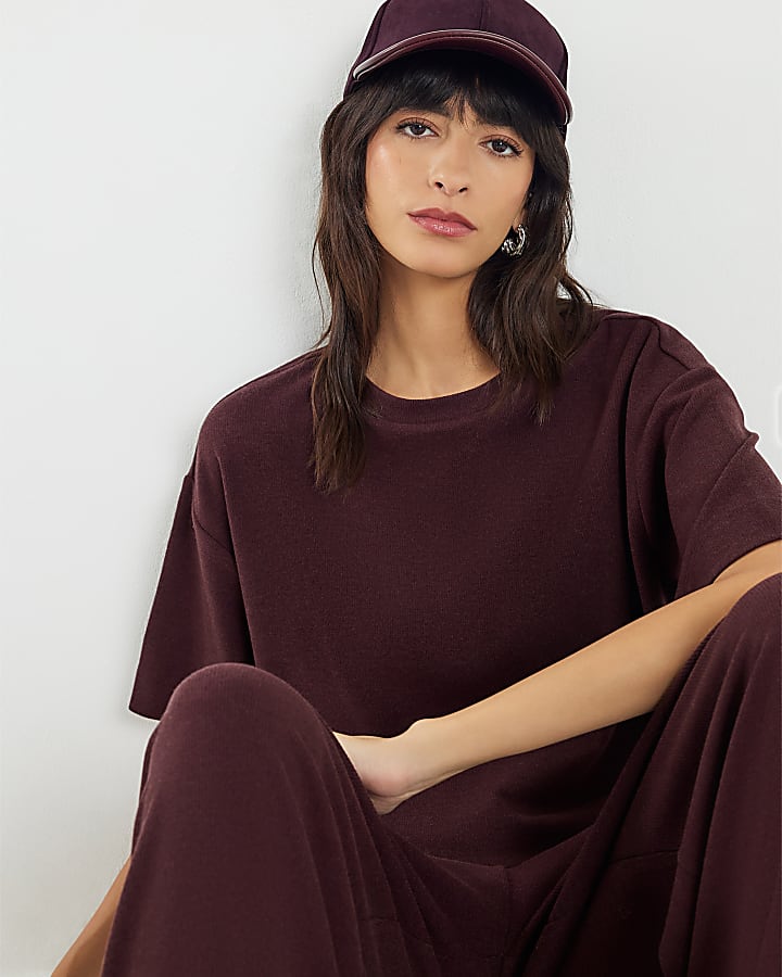 Red Short Sleeve Boxy T-shirt