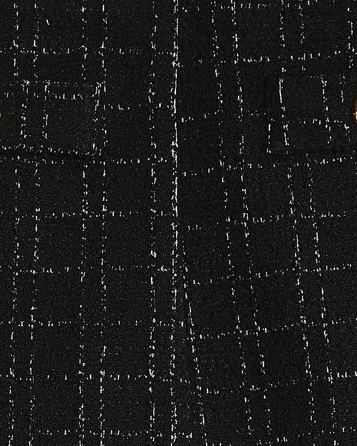 Black Boucle Shorts